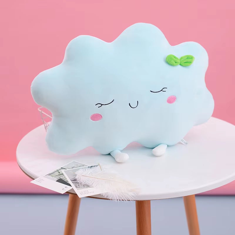 Cute Sun Cloud Plush Pillow Stuffed Soft Creative Plush Sun Cloud Toy Car Pillow Home Decor Kids Toys